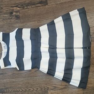 GAP Navy and Cream Striped Kids Dress